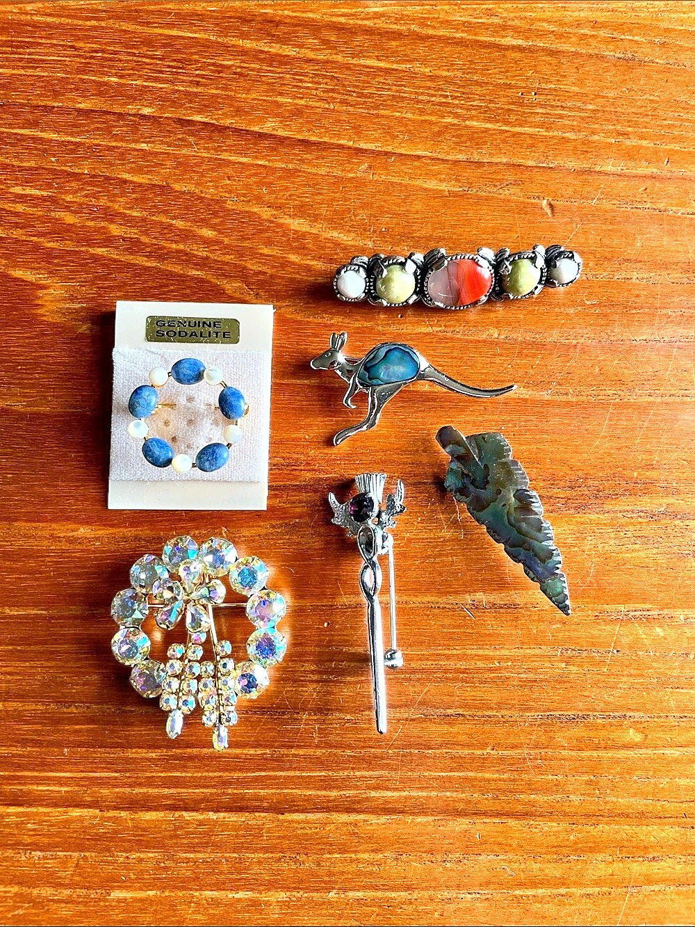 Assorted Multicolor Brooches